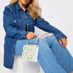 PLUS SIZE LONG DENIM SHIRT - MID BLUE - JMOJO - Women's Oversize Denim Shirts