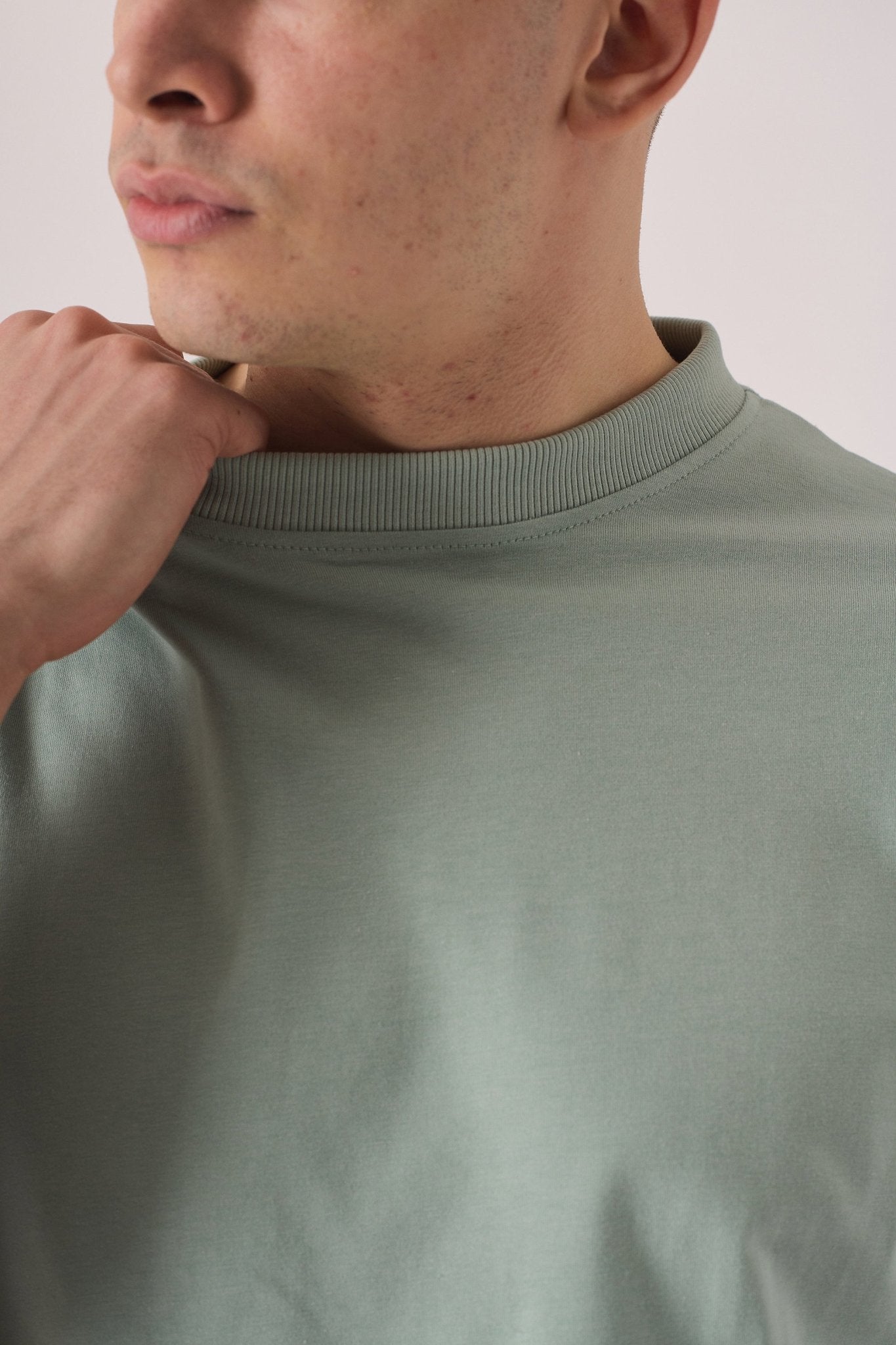 PREMIUM ESSENTIAL STRETCH T - SHIRT - MINT GREEN - JMOJO - Men's T-Shirt