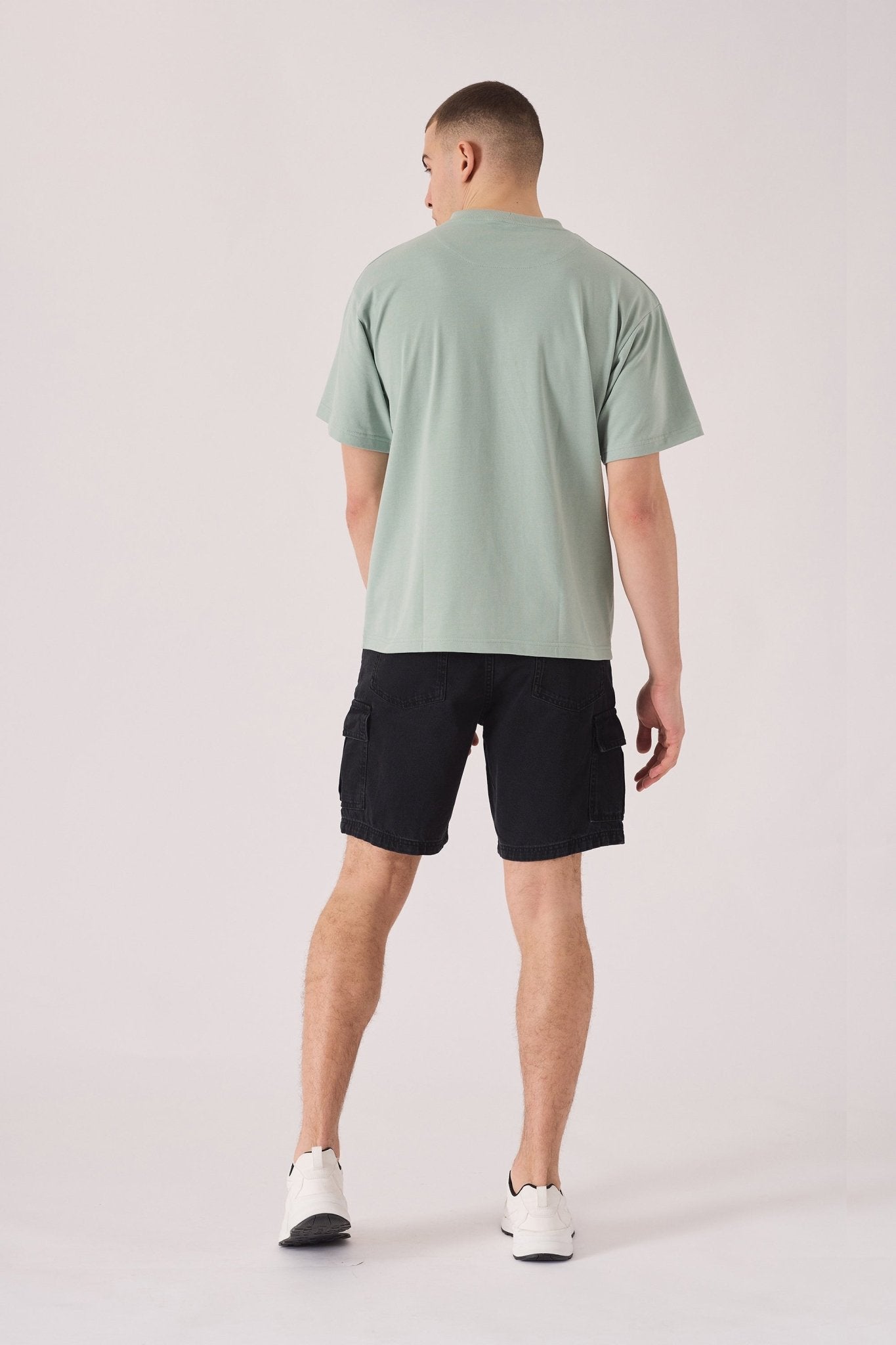 PREMIUM ESSENTIAL STRETCH T - SHIRT - MINT GREEN - JMOJO - Men's T-Shirt