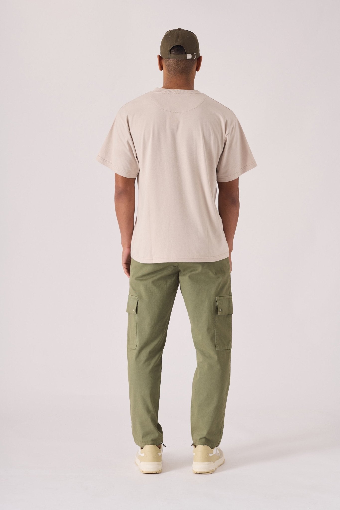 PREMIUM ESSENTIAL STRETCH T - SHIRT - STONE - JMOJO - Men's T-Shirt