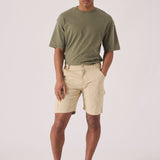 REGULAR CARGO SHORTS - BEIGE - JMOJO - Men's Cargo Denim Shorts