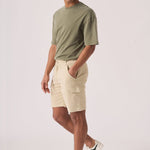 REGULAR CARGO SHORTS - BEIGE - JMOJO - Men's Cargo Denim Shorts