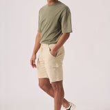 REGULAR CARGO SHORTS - BEIGE - JMOJO - Men's Cargo Denim Shorts