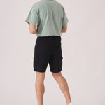 REGULAR CARGO SHORTS - BLACK WASH - JMOJO - Men's Cargo Denim Shorts