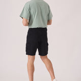 REGULAR CARGO SHORTS - BLACK WASH - JMOJO - Men's Cargo Denim Shorts