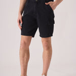 REGULAR CARGO SHORTS - BLACK WASH - JMOJO - Men's Cargo Denim Shorts