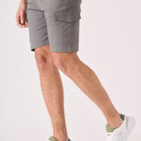 REGULAR CARGO SHORTS - GREY - JMOJO - Men's Cargo Denim Shorts