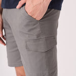 REGULAR CARGO SHORTS - GREY - JMOJO - Men's Cargo Denim Shorts