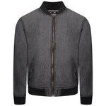 REGULAR FIT BOMBER JACKET - GREY - JMOJO - Men's Bomber Jackets