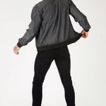 REGULAR FIT BOMBER JACKET - GREY - JMOJO - Men's Bomber Jackets