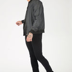 REGULAR FIT BOMBER JACKET - GREY - JMOJO - Men's Bomber Jackets