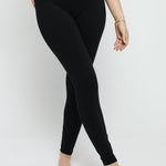 Rhea Fitted Deep Waistband Legging – Black - JMOJO - Women's Athleisure Leggings