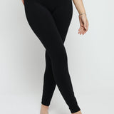 Rhea Fitted Deep Waistband Legging – Black - JMOJO - Women's Athleisure Leggings