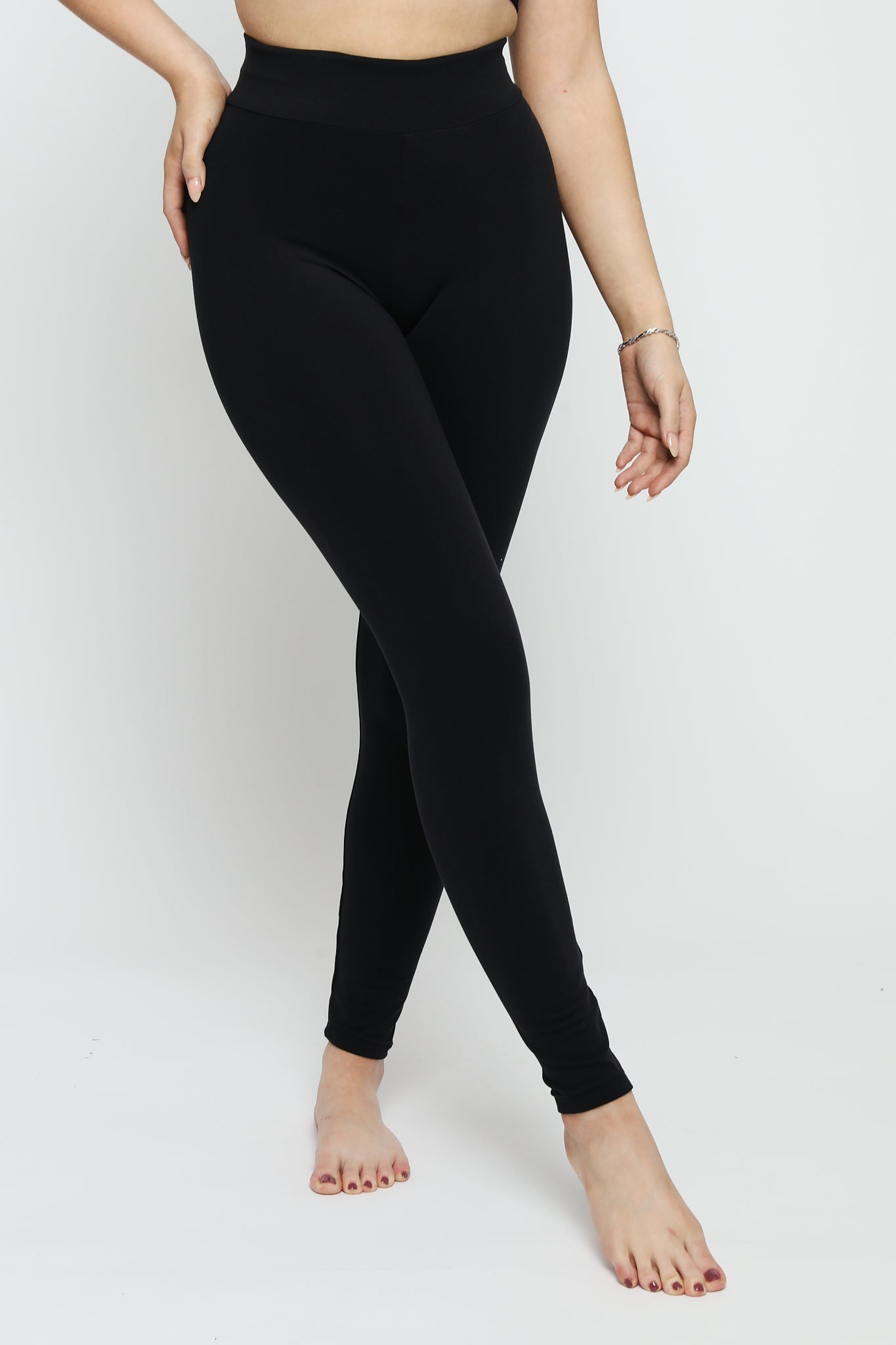 Rhea Fitted Deep Waistband Legging – Black - JMOJO - Women's Athleisure Leggings