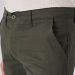 RYDELL Slim Fit Stretch Chino Pants - Dark Olive - JMOJO - Men's Chino Trousers