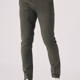 RYDELL Slim Fit Stretch Chino Pants - Dark Olive - JMOJO - Men's Chino Trousers