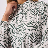 SKATER FLUTER DRESS WITH BELT TIE - GREEN - JMOJO - Women's Dresses