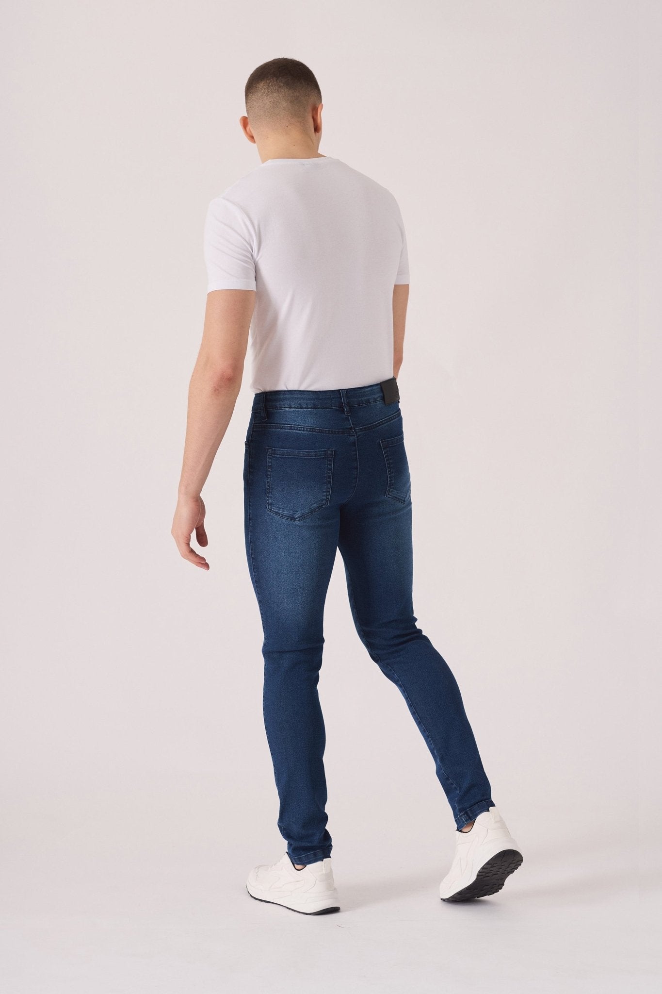 SKINNY FIT JEANS - DARK BLUE - JMOJO - Men's Skinny Jeans