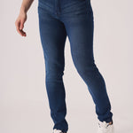 SKINNY FIT JEANS - DARK BLUE - JMOJO - Men's Skinny Jeans