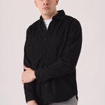 SLIM FIT DENIM SHIRT - BLACK - JMOJO - Men's Denim Shirts