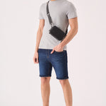 SLIM FIT DENIM SHORTS - INDIGO BLUE - JMOJO - Men's Denim Shorts