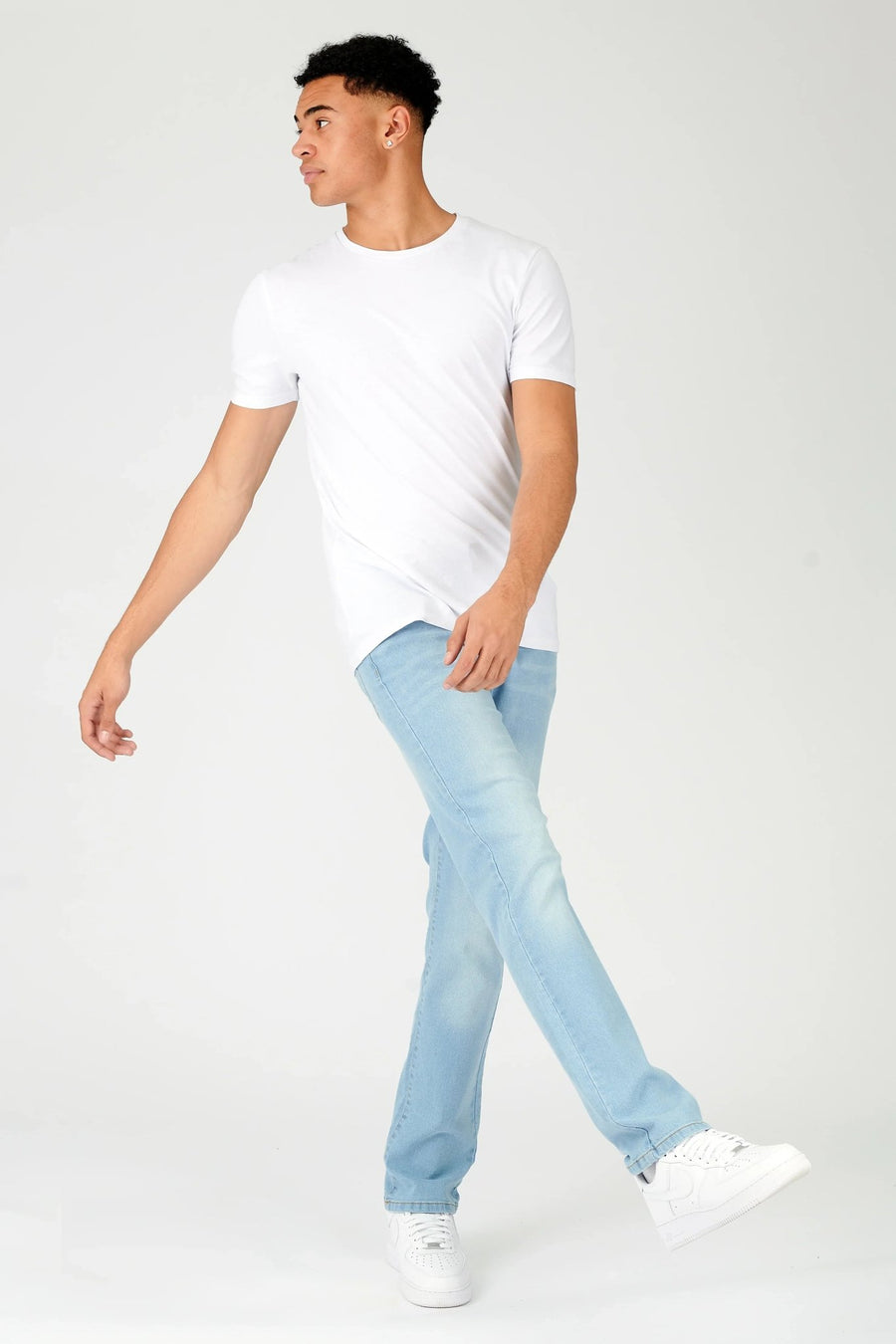 SLIM FIT JEANS - LIGHT BLUE - JMOJO - Men's Skinny Jeans