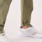 SLIM STRETCH CARGO TROUSERS - OLIVE GREEN - JMOJO - Men's Cargo Trouser