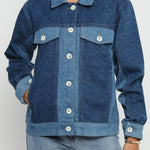 Stone Oversized Denim Jacket – Mid Blue - JMOJO - Women's Oversize denim Jacket