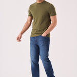 STRAIGHT LEG JEANS - MID BLUE - JMOJO - Men's Straight Leg Jeans