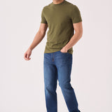 STRAIGHT LEG JEANS - MID BLUE - JMOJO - Men's Straight Leg Jeans