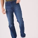 STRAIGHT LEG JEANS - MID BLUE - JMOJO - Men's Straight Leg Jeans