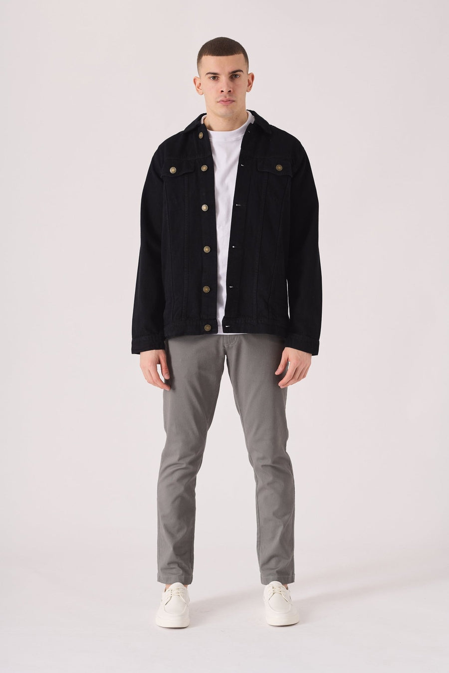 WESTERN DENIM JACKET - BLACK - JMOJO - Men's Denim Jackets