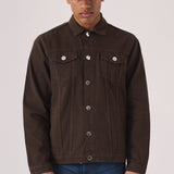 WESTERN DENIM JACKET - BROWN - JMOJO - Men's Denim Jackets