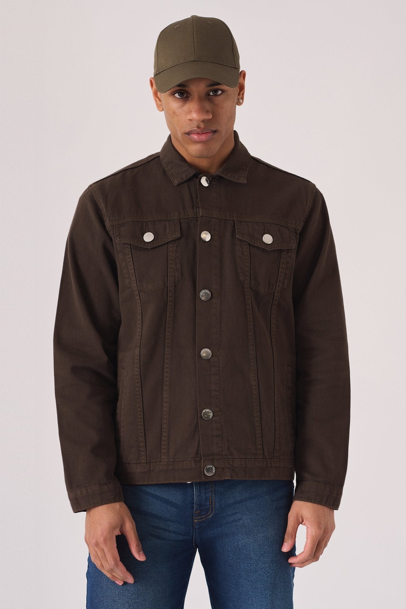 WESTERN DENIM JACKET - BROWN - JMOJO - Men's Denim Jackets