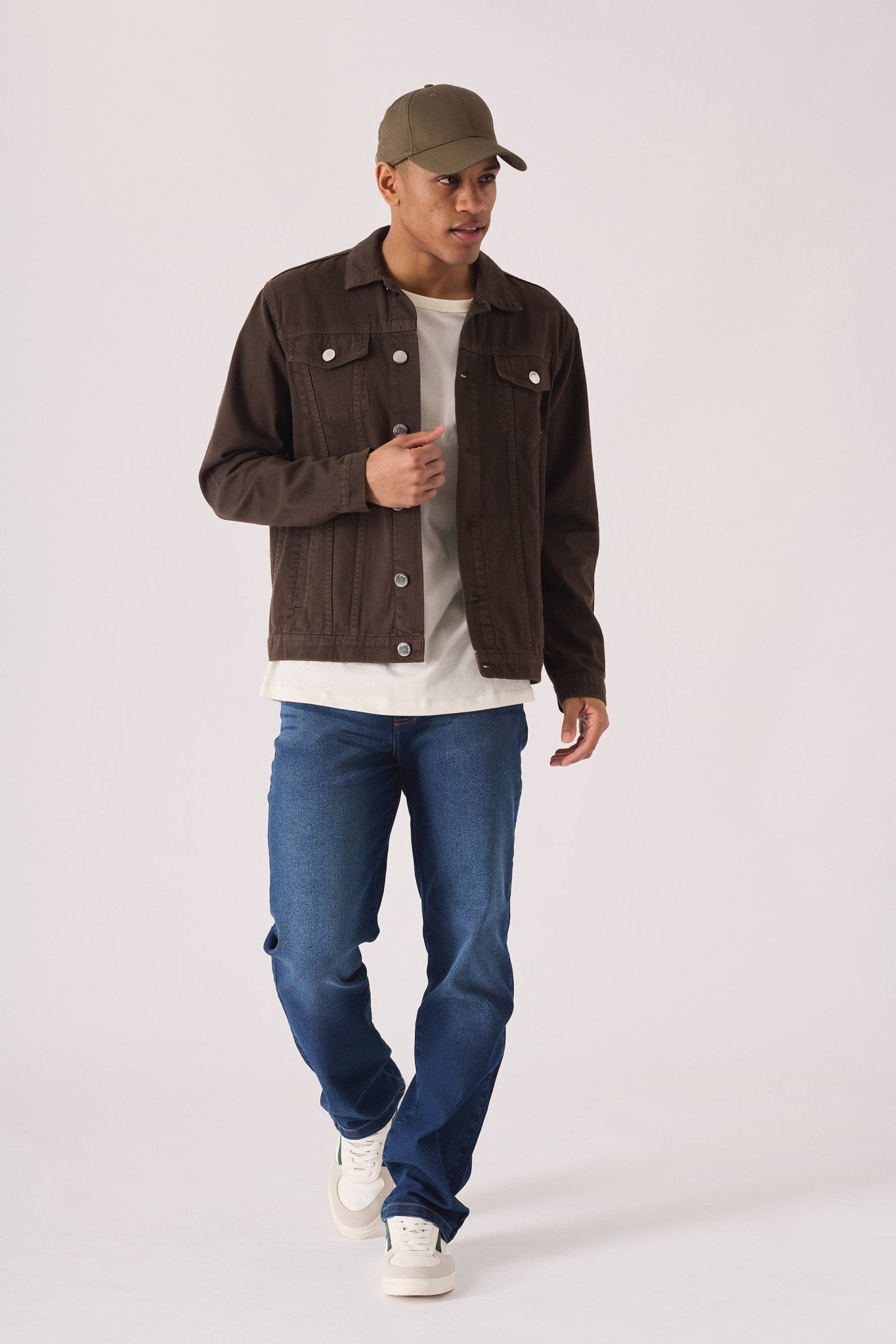 WESTERN DENIM JACKET - BROWN - JMOJO - Men's Denim Jackets