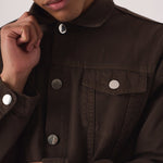 WESTERN DENIM JACKET - BROWN - JMOJO - Men's Denim Jackets