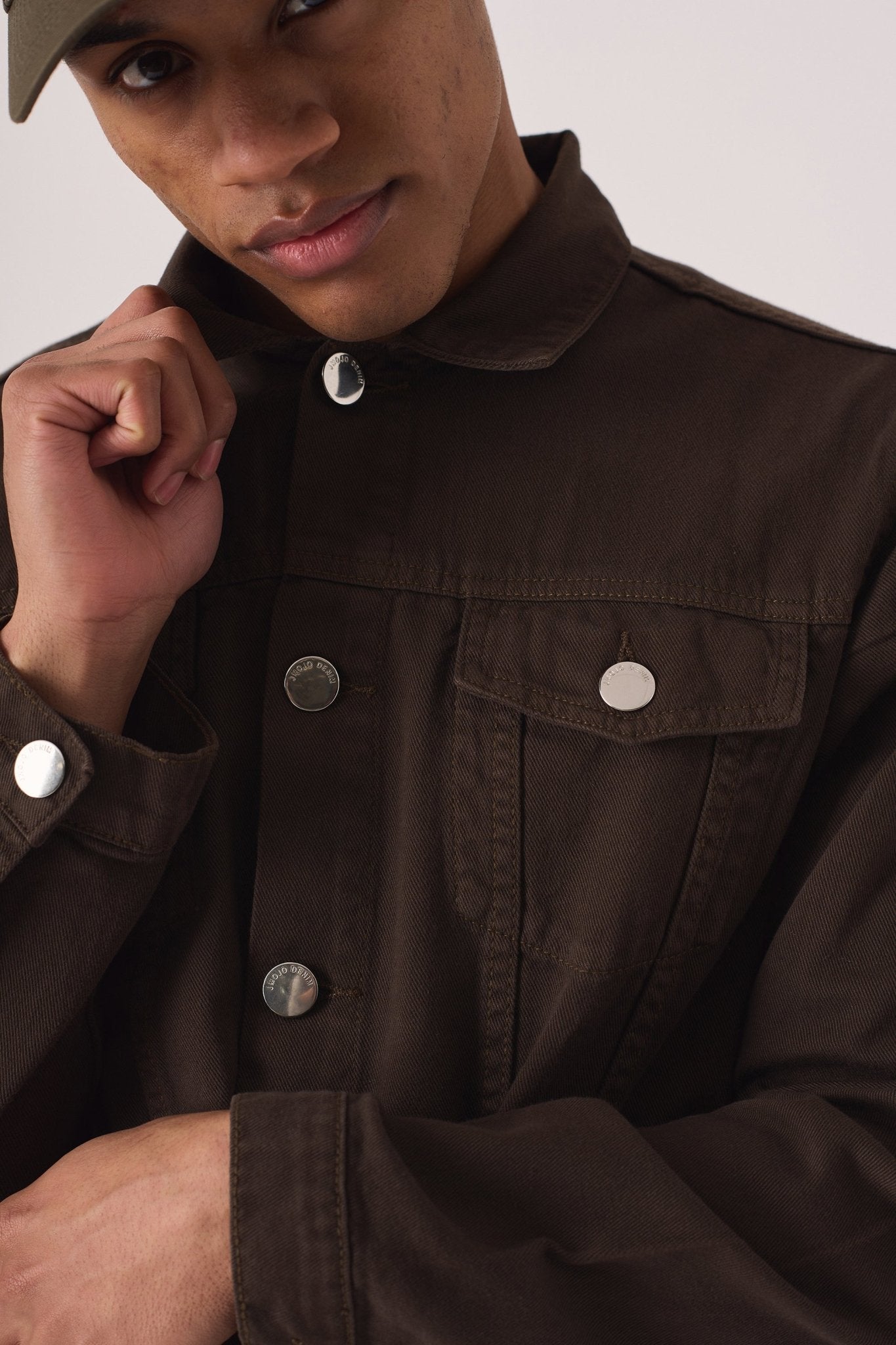 WESTERN DENIM JACKET - BROWN - JMOJO - Men's Denim Jackets