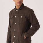 WESTERN DENIM JACKET - BROWN - JMOJO - Men's Denim Jackets