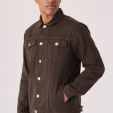 WESTERN DENIM JACKET - BROWN - JMOJO - Men's Denim Jackets