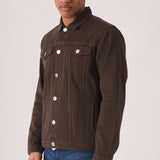 WESTERN DENIM JACKET - BROWN - JMOJO - Men's Denim Jackets