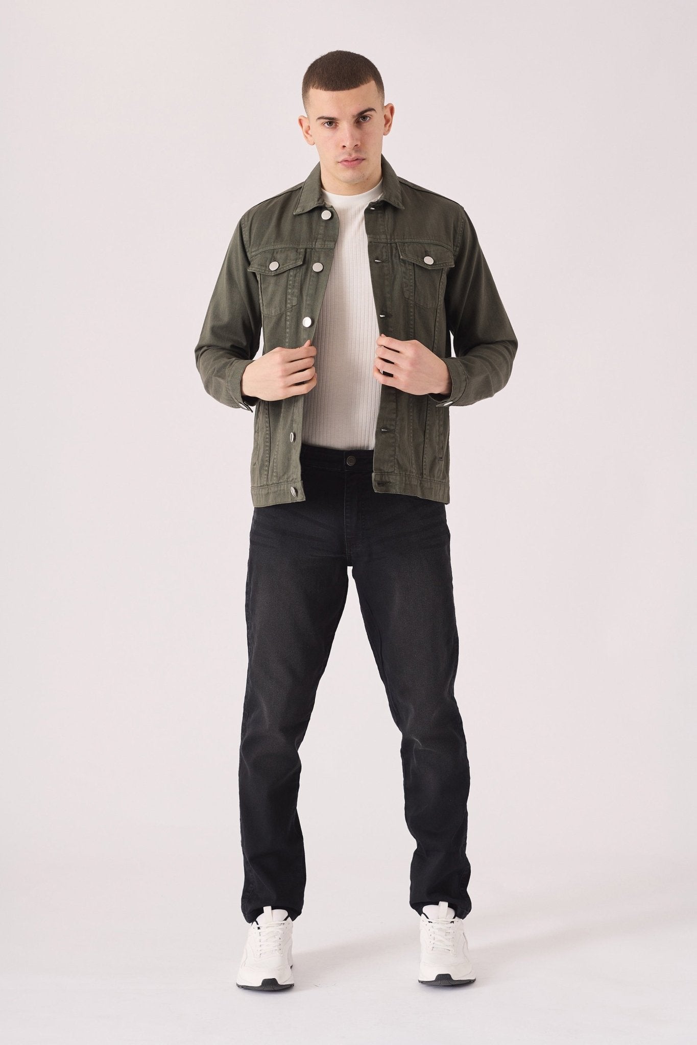 WESTERN DENIM JACKET - GREEN - JMOJO - Men's Denim Jackets