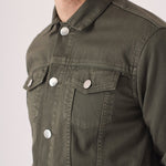 WESTERN DENIM JACKET - GREEN - JMOJO - Men's Denim Jackets