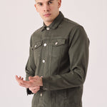 WESTERN DENIM JACKET - GREEN - JMOJO - Men's Denim Jackets