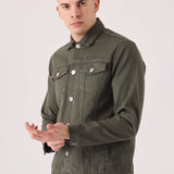 WESTERN DENIM JACKET - GREEN - JMOJO - Men's Denim Jackets