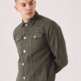 WESTERN DENIM JACKET - GREEN - JMOJO - Men's Denim Jackets