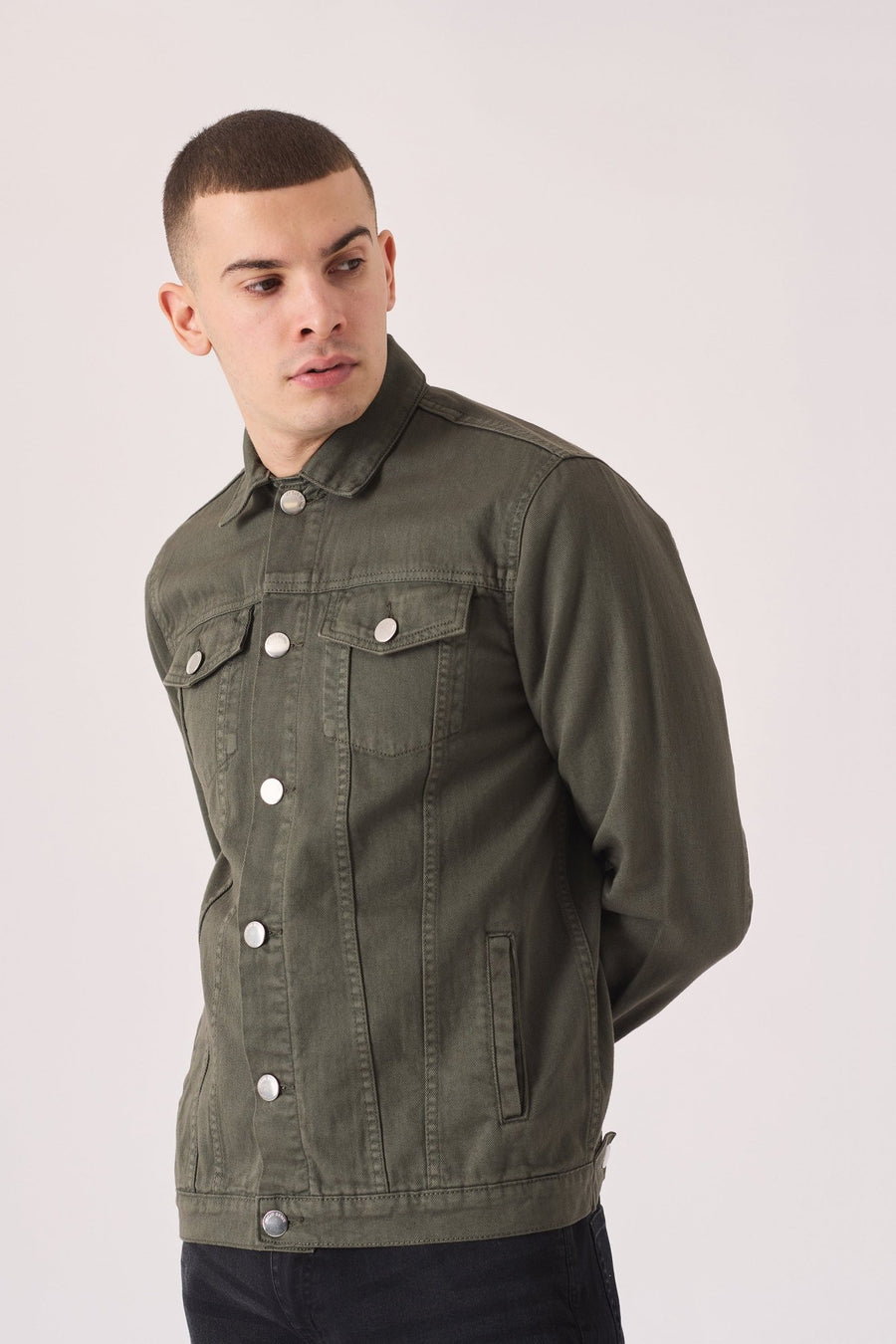 WESTERN DENIM JACKET - GREEN - JMOJO - Men's Denim Jackets