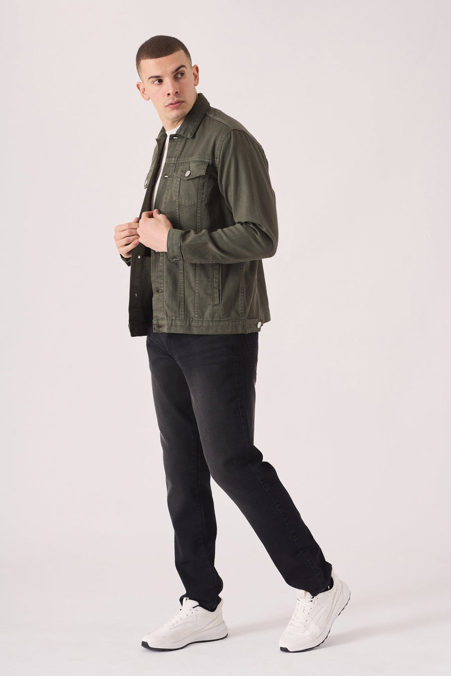 WESTERN DENIM JACKET - GREEN - JMOJO - Men's Denim Jackets