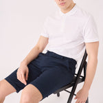 WESTON Stretch Slim Fit Chino Shorts - Dark Navy Blue - JMOJO - Men's Chino Shorts