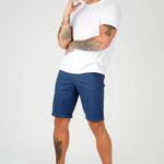 WESTON Stretch Slim Fit Chino Shorts - Navy - JMOJO - Men's Chino Shorts