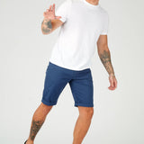 WESTON Stretch Slim Fit Chino Shorts - Navy - JMOJO - Men's Chino Shorts